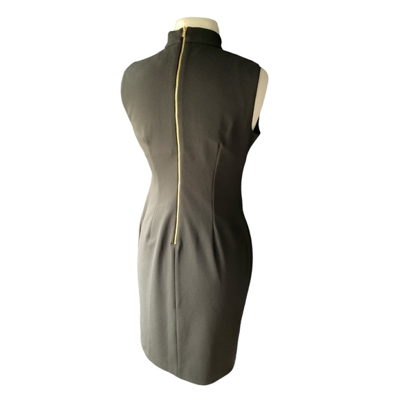 CALVIN KLEIN Front Keyhole Black Sheath Dress - Picture 7 of 8